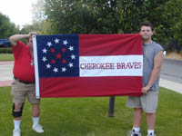 Nylon Cherokee Braves Flag